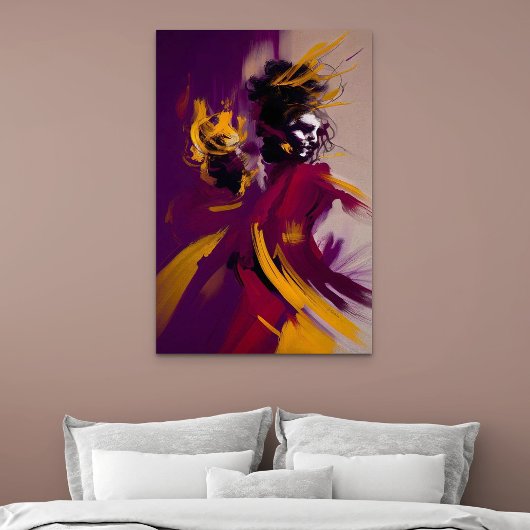 Dans van de Geest – Expressieve Abstracte Figuur Poster