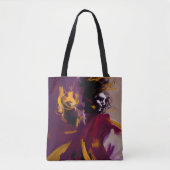 Dans van de Geest – Expressieve Abstracte Figuur Tote Bag (Voorkant)