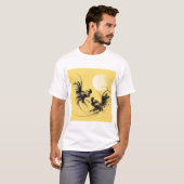 Dans van de hanen t-shirt (Voorkant volledig)