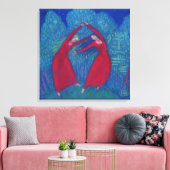 Dans van de heksen, pastelschilderij, fantasiekuns canvas afdruk (Insitu (Woonkamer))