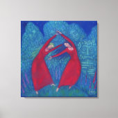 Dans van de heksen, pastelschilderij, fantasiekuns canvas afdruk (Voorkant)