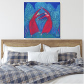 Dans van de heksen, pastelschilderij, fantasiekuns canvas afdruk (Insitu (Slaapkamer))