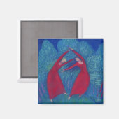 Dans van de heksen, pastelschilderij, fantasiekuns magneet (Voorkant / Achterkant)