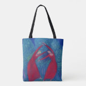 Dans van de heksen, pastelschilderij, fantasiekuns tote bag (Achterkant)