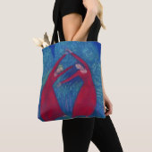 Dans van de heksen, pastelschilderij, fantasiekuns tote bag (Dichtbij)