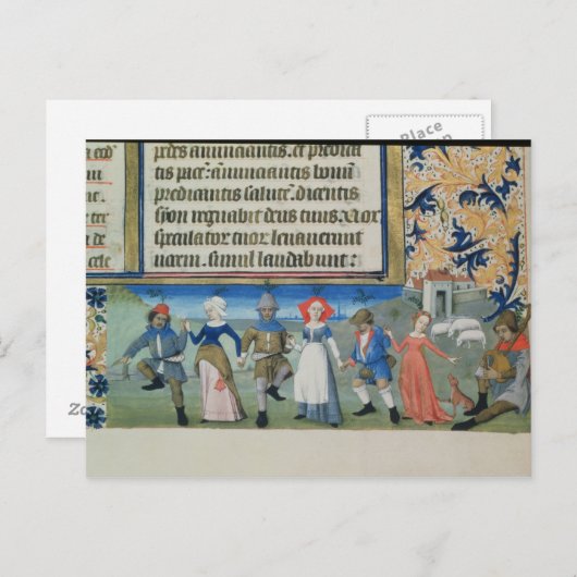 Dans van de herders briefkaart (Voorkant / Achterkant)