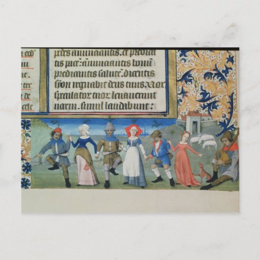 Dans van de herders briefkaart (Voorkant)