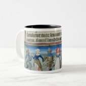 Dans van de herders tweekleurige koffiemok (Voorkant links)