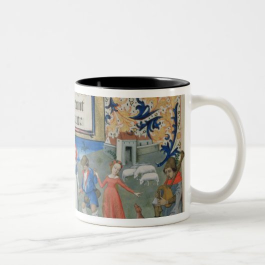 Dans van de herders tweekleurige koffiemok (Rechts)