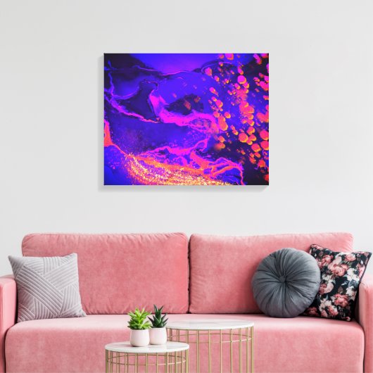 dans van de herfst canvas afdruk (Insitu (Woonkamer))