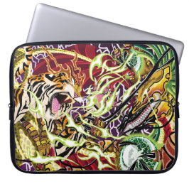 Dans van de hoes van de neopreenlaptop met scènebe