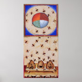 DANS VAN DE HONIJNEN MET VIER ELEMENTEN POSTER (Voorkant)