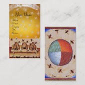 DANS VAN DE HONIJNEN MET VIER ELEMENTEN VISITEKAARTJE (Voorkant / Achterkant)