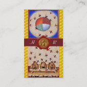 DANS VAN DE HONIJNEN, VIER ELEMENTEN, Zwavelzegel Visitekaartje (Achterkant)