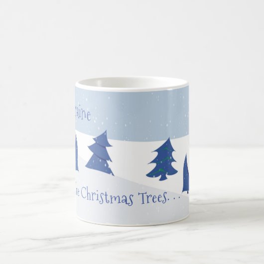 Dans van de kerstbomen koffiemok (Center)