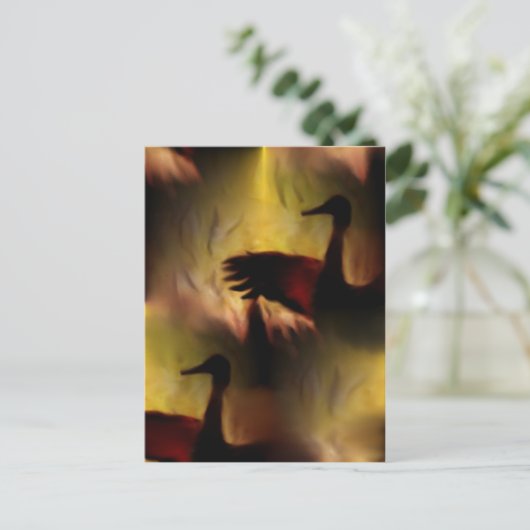 Dans van de kranen briefkaart (Staand voorkant)