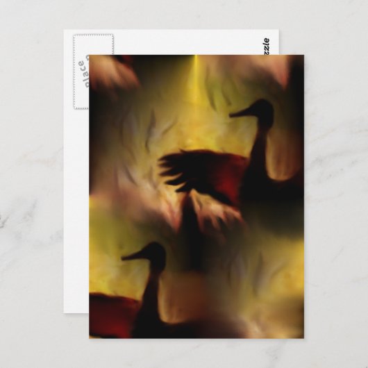 Dans van de kranen briefkaart (Voorkant / Achterkant)