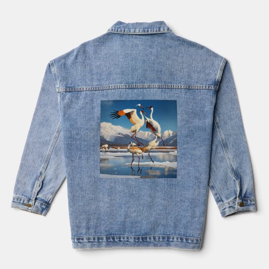 Dans van de kranen - Elegy op het ijs Denim Jacket (Achterkant)