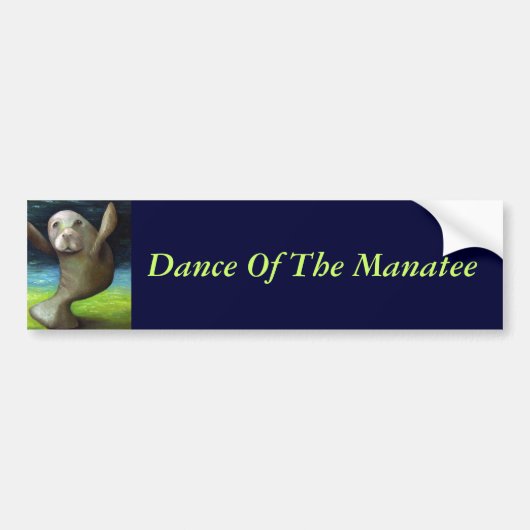 Dans van de Lamantijn Bumpersticker (Voorkant)