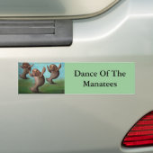 Dans van de lamantijnen bumpersticker (Op auto)