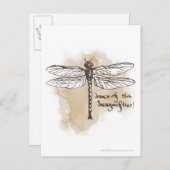 Dans van de libellen briefkaart (Voorkant / Achterkant)