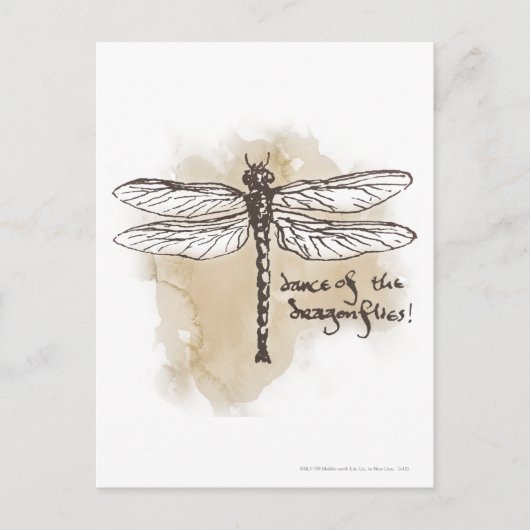 Dans van de libellen briefkaart (Voorkant)
