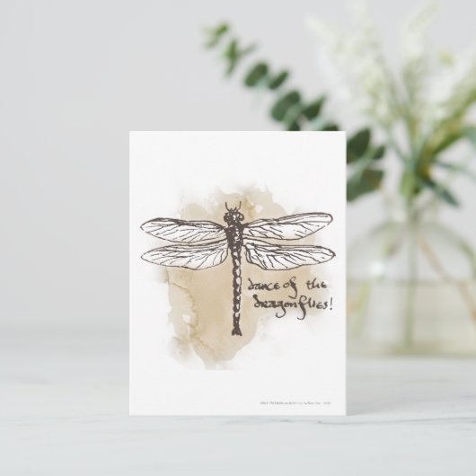 Dans van de libellen briefkaart (Staand voorkant)