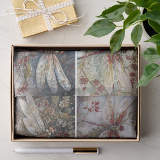 Dans van de libellen tissuepapier (Geschenk)