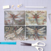 Dans van de libellen tissuepapier (Craft)