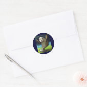 Dans van de Manatee Ronde Sticker (Envelop)
