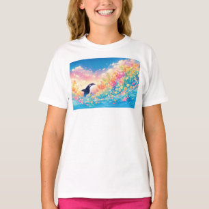 Dans van de orka in lichtgevende wateren t-shirt