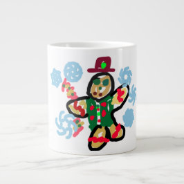 Dans van de peperkoekman grote koffiekop