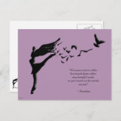 Dans van de vlucht briefkaart (Voorkant / Achterkant)