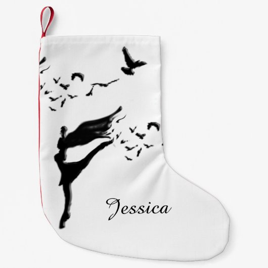 Dans van de vlucht kleine kerstsok (Voorkant)