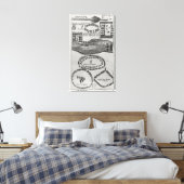 Dans van de vredesleiding van de Iroquois Canvas Afdruk (Insitu (Slaapkamer))