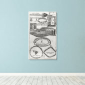 Dans van de vredesleiding van de Iroquois Canvas Afdruk (Insitu (Houten vloer))