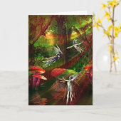 Dans van de waterspriet kaart (Gele Bloem)