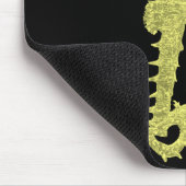 Dans van de zeepaardjes (geel) muismat (Hoek)