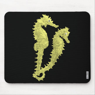 Dans van de zeepaardjes (geel) muismat