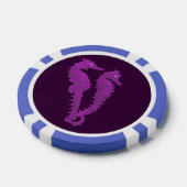 Dans van de zeepaardjes (Paars) Pokerchips (Enkel)