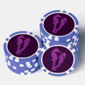 Dans van de zeepaardjes (Paars) Pokerchips (Opstapeling)