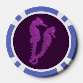 Dans van de zeepaardjes (Paars) Pokerchips (Achterkant)