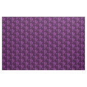Dans van de zeepaardjes (Paars) Stof (Yard (91,4 cm))