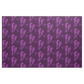 Dans van de zeepaardjes (Paars) Stof (Fat Quarter)