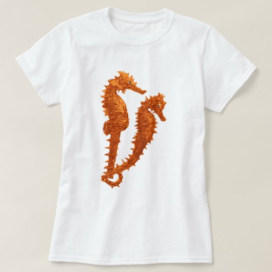 Dans van de zeepaardjes (Sinaasappel) T-shirt (Design voorkant)