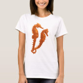 Dans van de zeepaardjes (Sinaasappel) T-shirt (Voorkant)