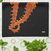 Dans van de zeepaardjes (Sinaasappel) Theedoek (Gevouwen)