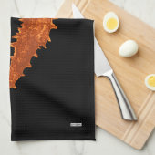 Dans van de zeepaardjes (Sinaasappel) Theedoek (Quarter Fold)