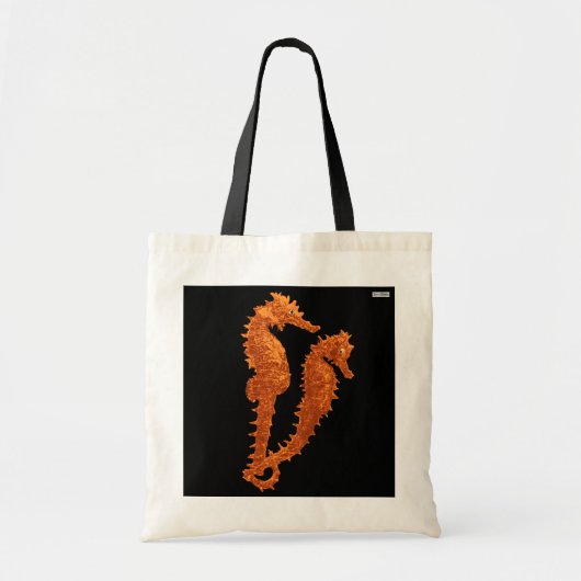 Dans van de zeepaardjes (Sinaasappel) Tote Bag (Voorkant)