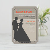 Dans van een tintagedans kaart (Staand voorkant)